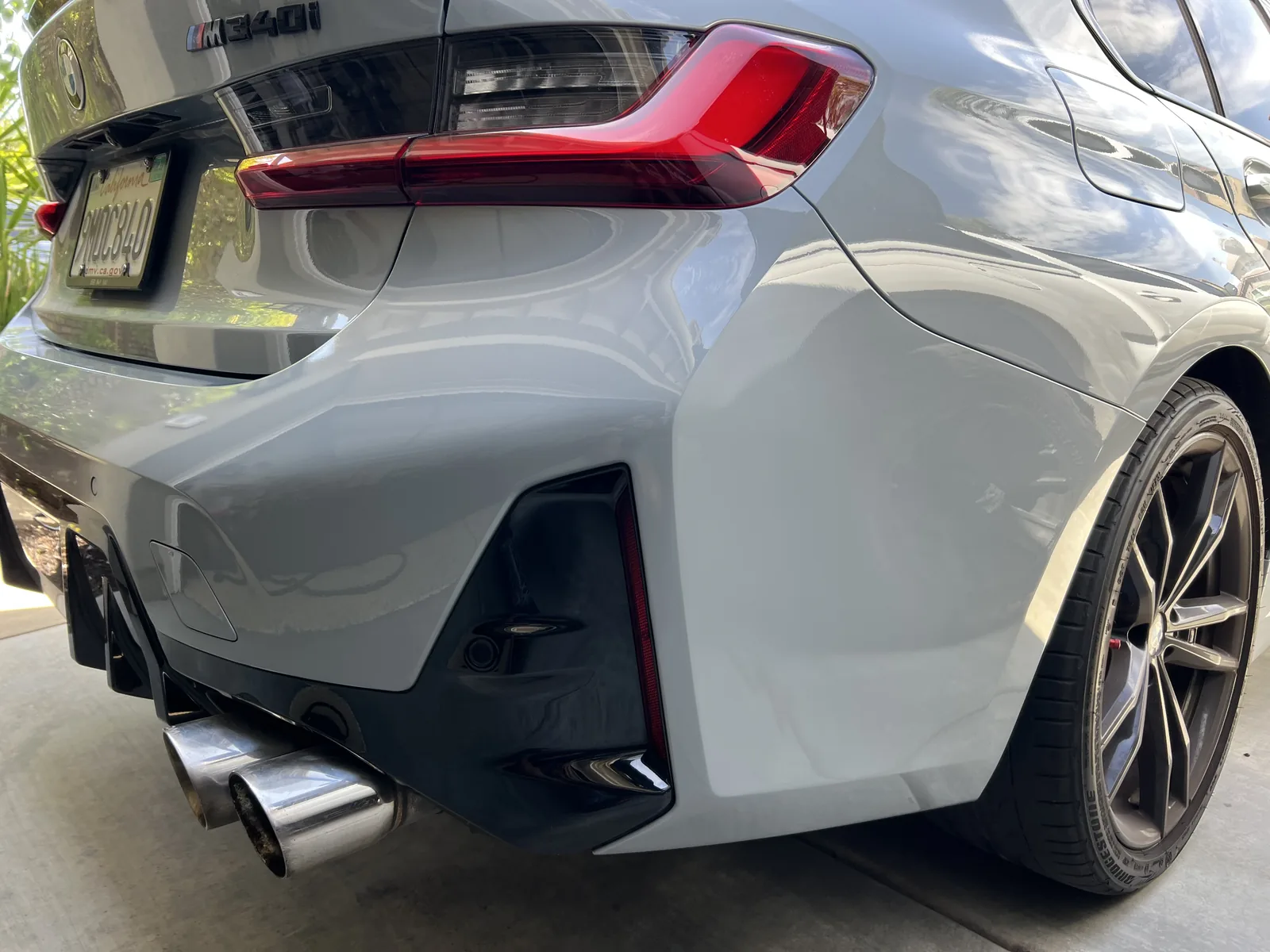 BMW M340i rear detail refinish by Auto Cosmetic Solutions in San Clemente, Orange County