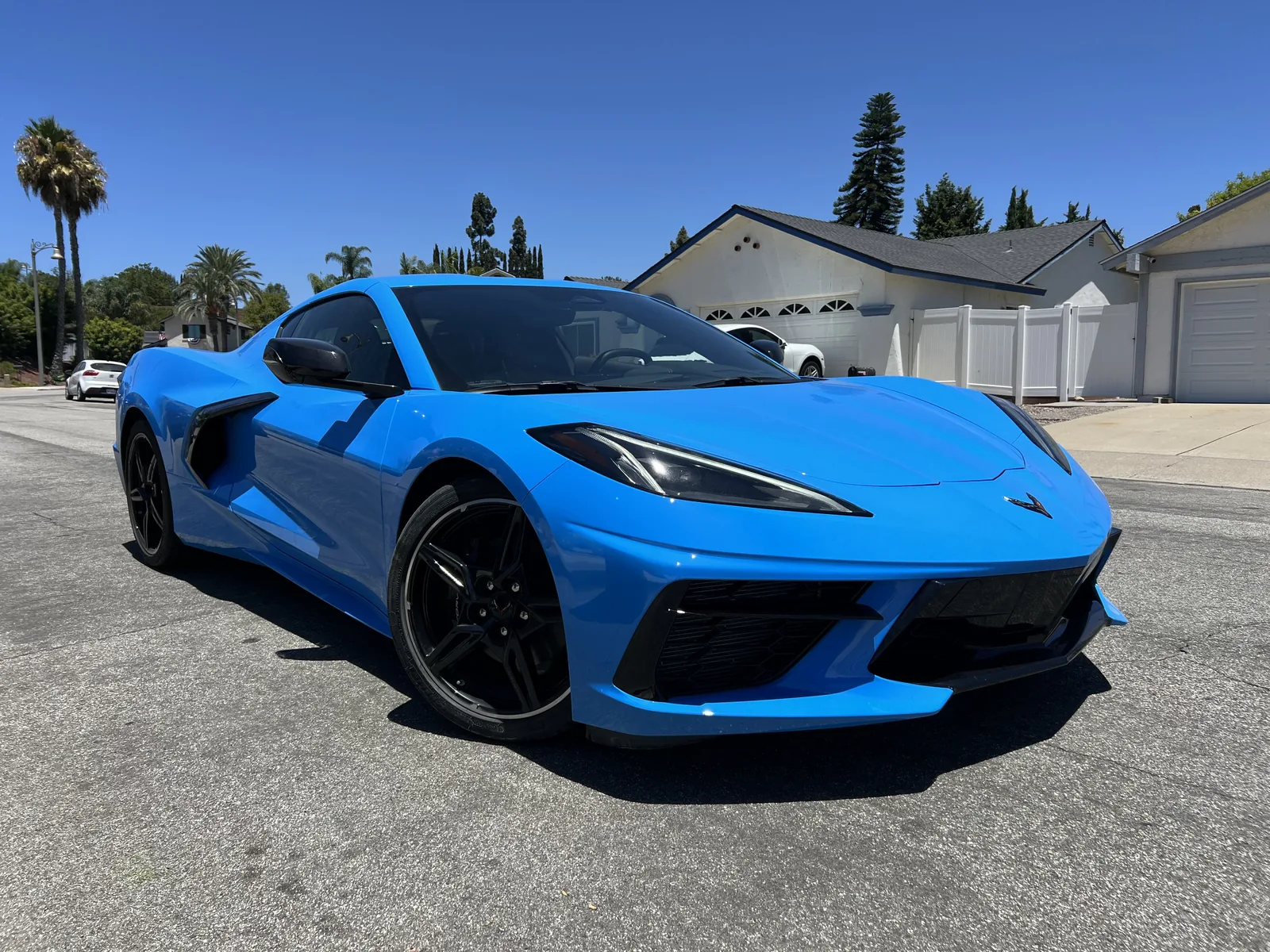 Chevrolet Corvette C8 front bumper refinish by Auto Cosmetic Solutions in Huntington Beach, Orange County