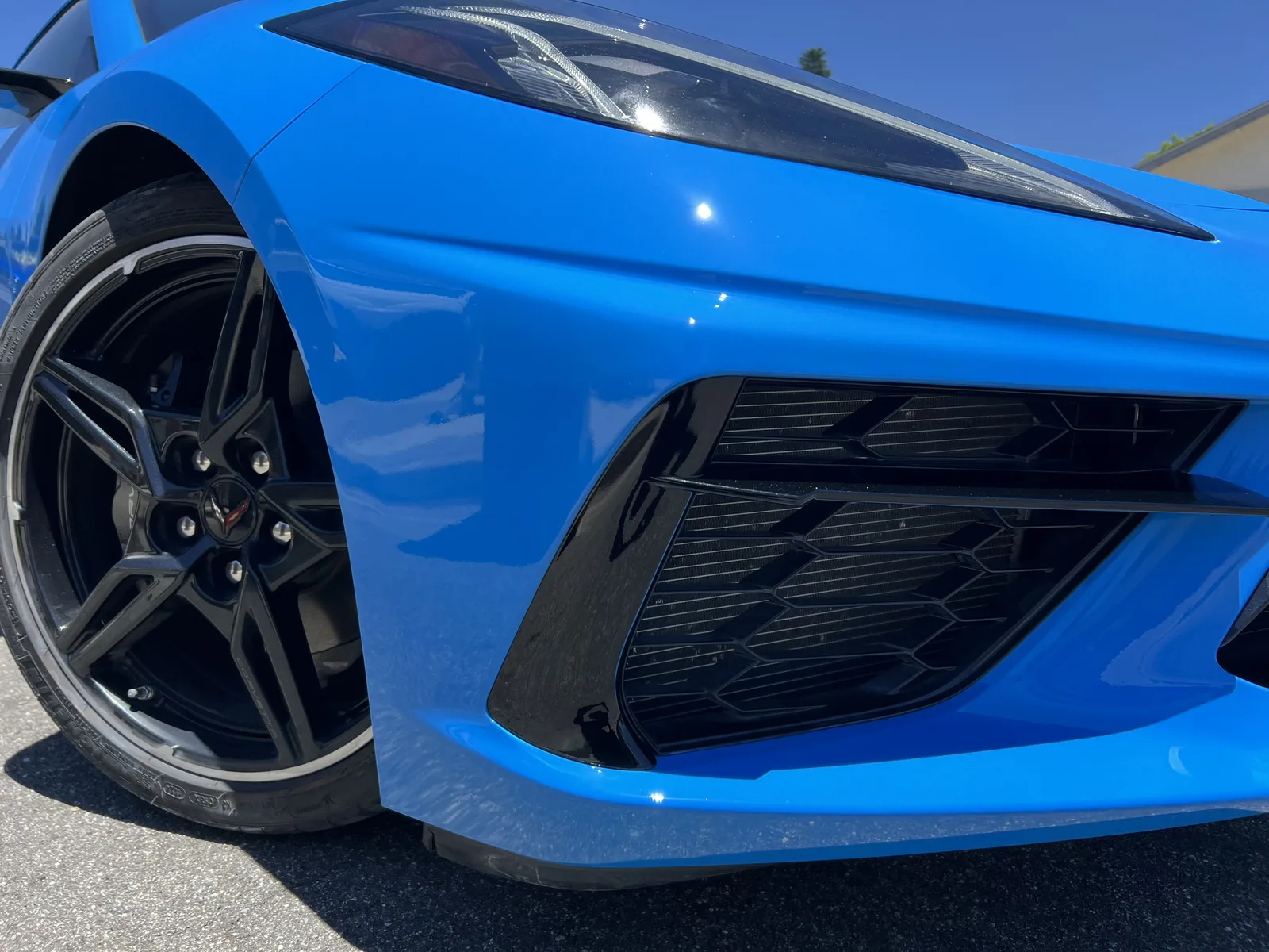 Chevrolet Corvette C8 front detail refinish by Auto Cosmetic Solutions in Costa Mesa, Orange County