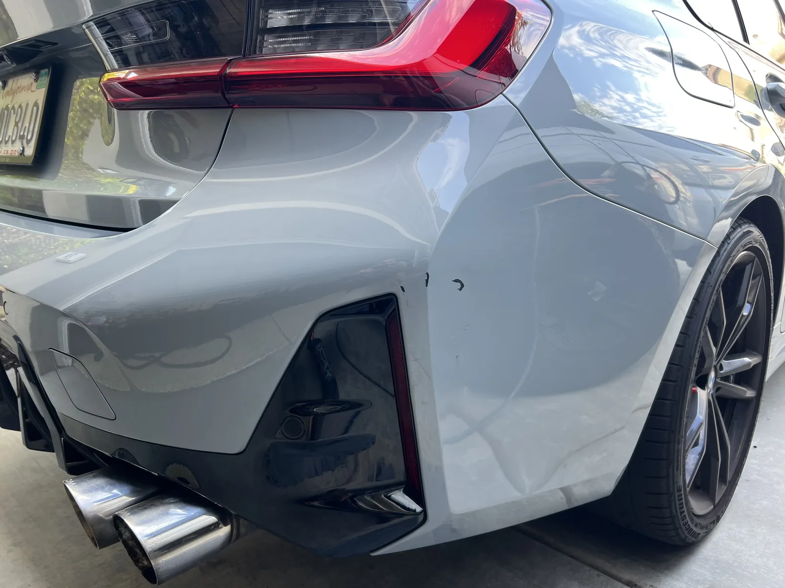Mobile bumper repair paint blend by Auto Cosmetic Solutions in Aliso Viejo, Orange County