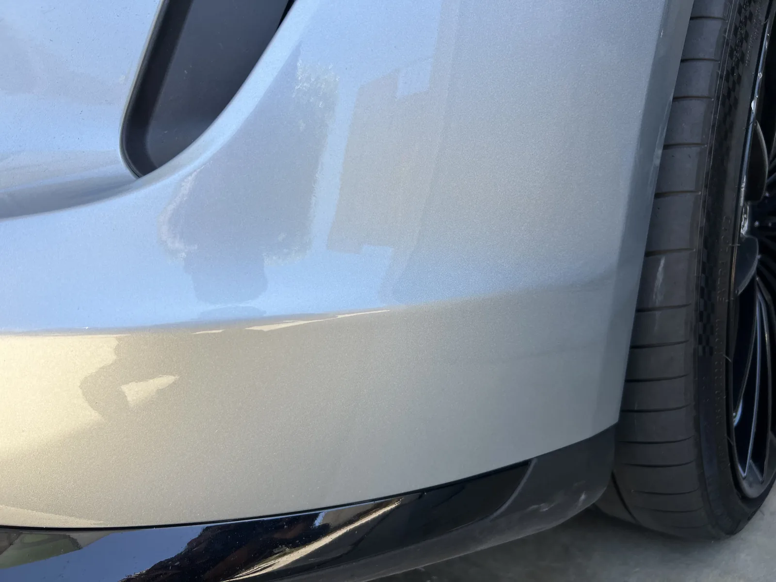 Mobile bumper repair front bumper by Auto Cosmetic Solutions in Anaheim Hills, Orange County