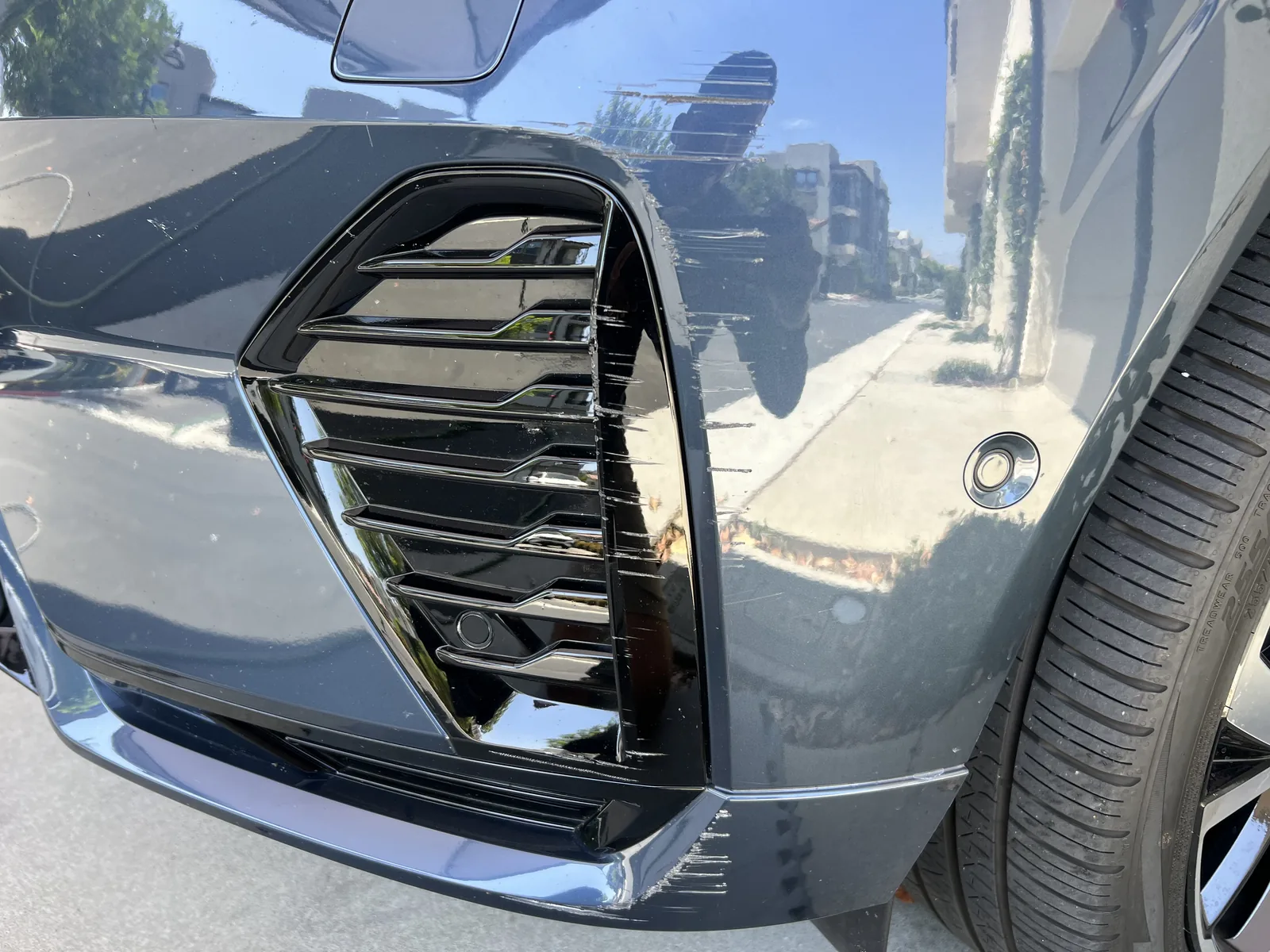 Mobile bumper repair scuff repair by Auto Cosmetic Solutions in Corona del Mar, Orange County