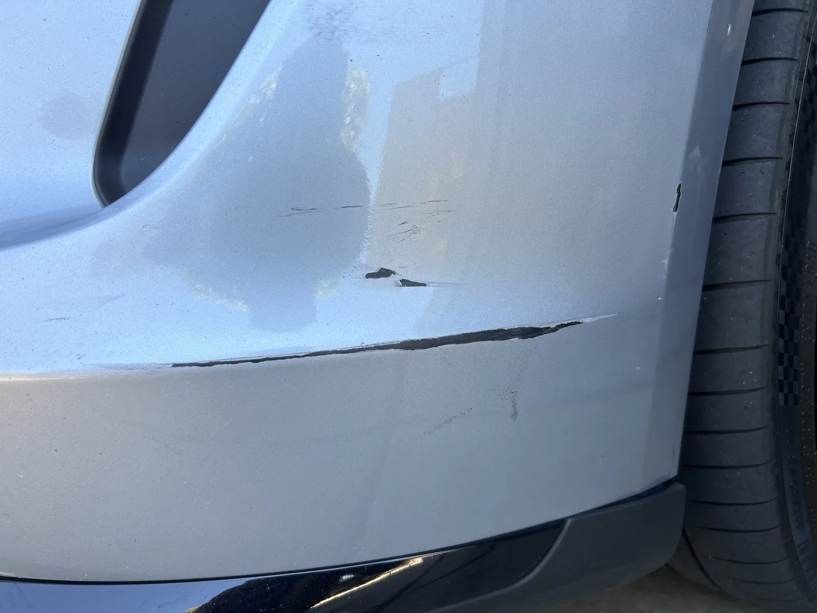 Mobile bumper repair scratch repair by Auto Cosmetic Solutions in Tustin, Orange County