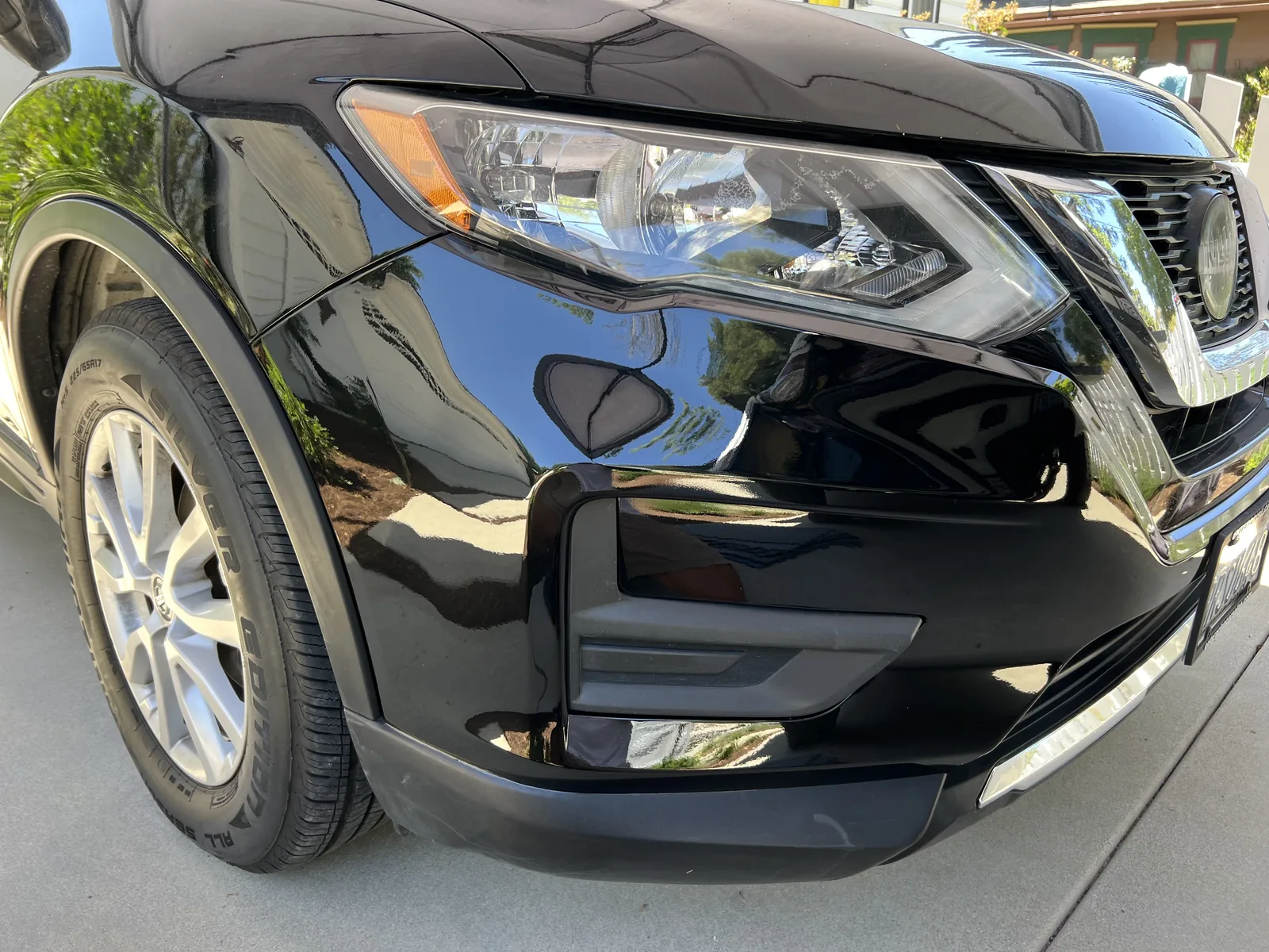 Nissan Rogue corner bumper repair by Auto Cosmetic Solutions in Dana Point, Orange County