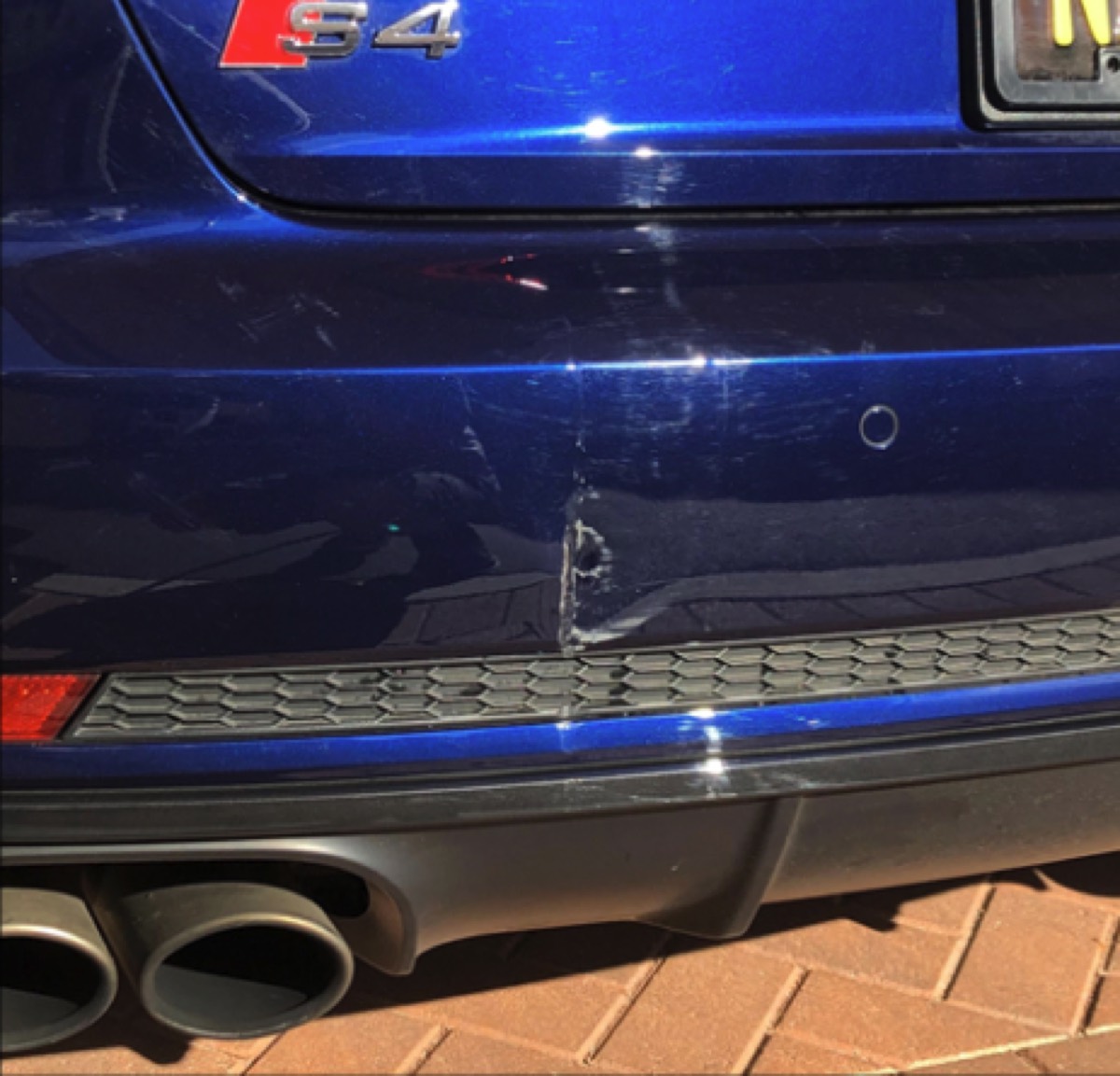 Bumper Repair before, Orange County